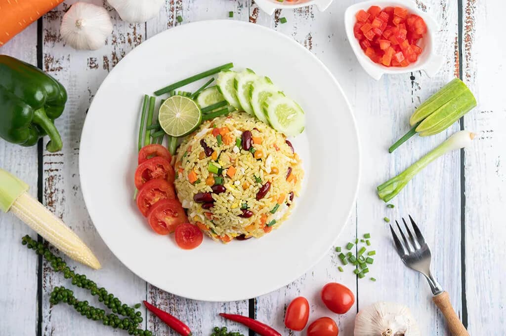 Разнообразные блюда здорового питания